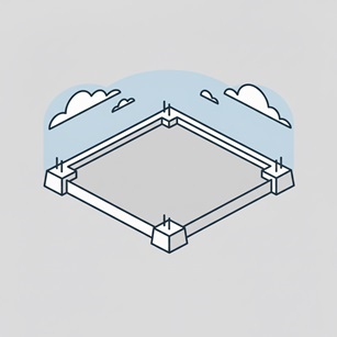 De betonnen fundering van een huis, de basis voor een solide persoonlijk investeringsplan.